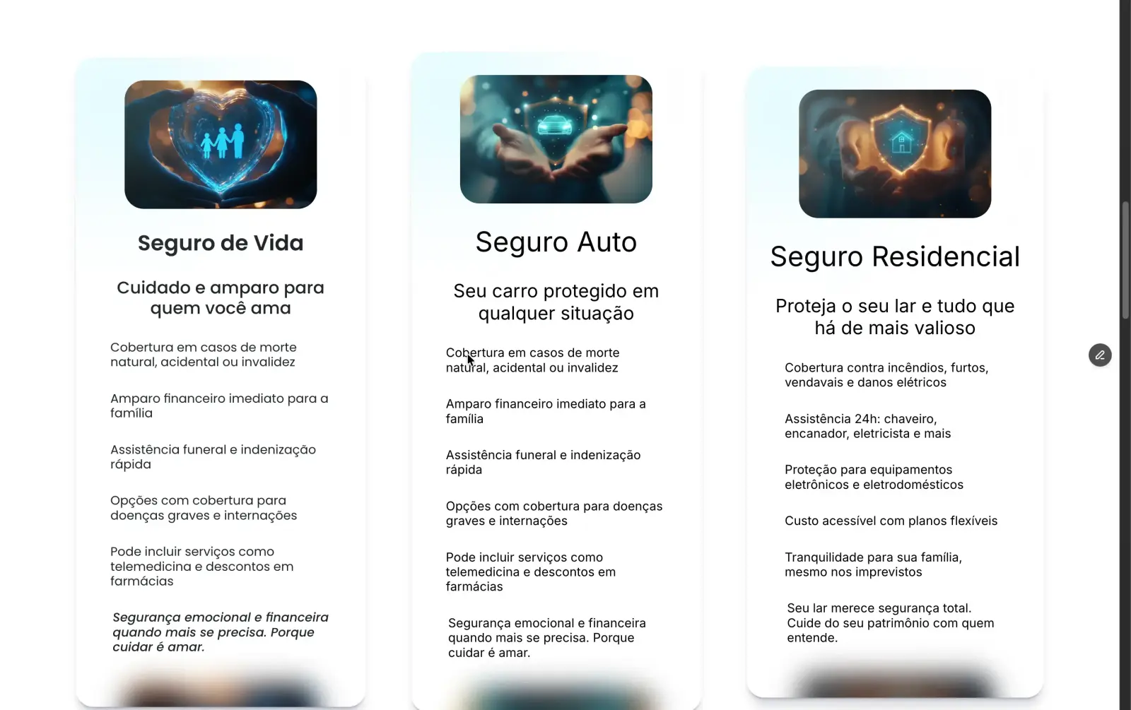 Onsite Seguros — tela 3 de 3